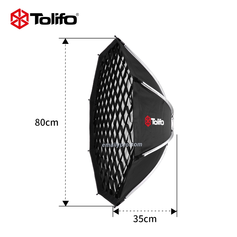 Softbox bát giác mini Bowens 60CM & 80CM TOLIFO