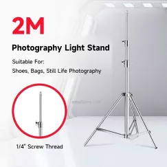 Chân đèn E.PRO E-200S Thép Không Gỉ - Chịu lực Cao