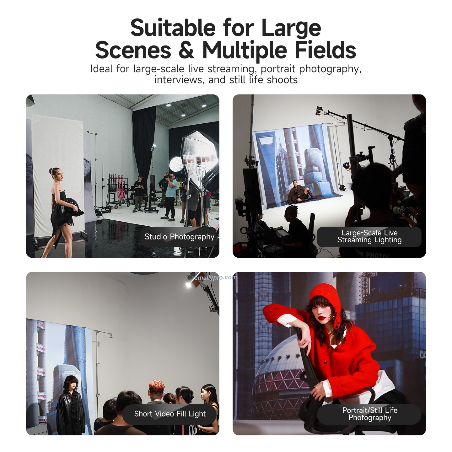 Miaotu LIVE-600B Professional 600W Bi Color 2700-6500K - CRI>97