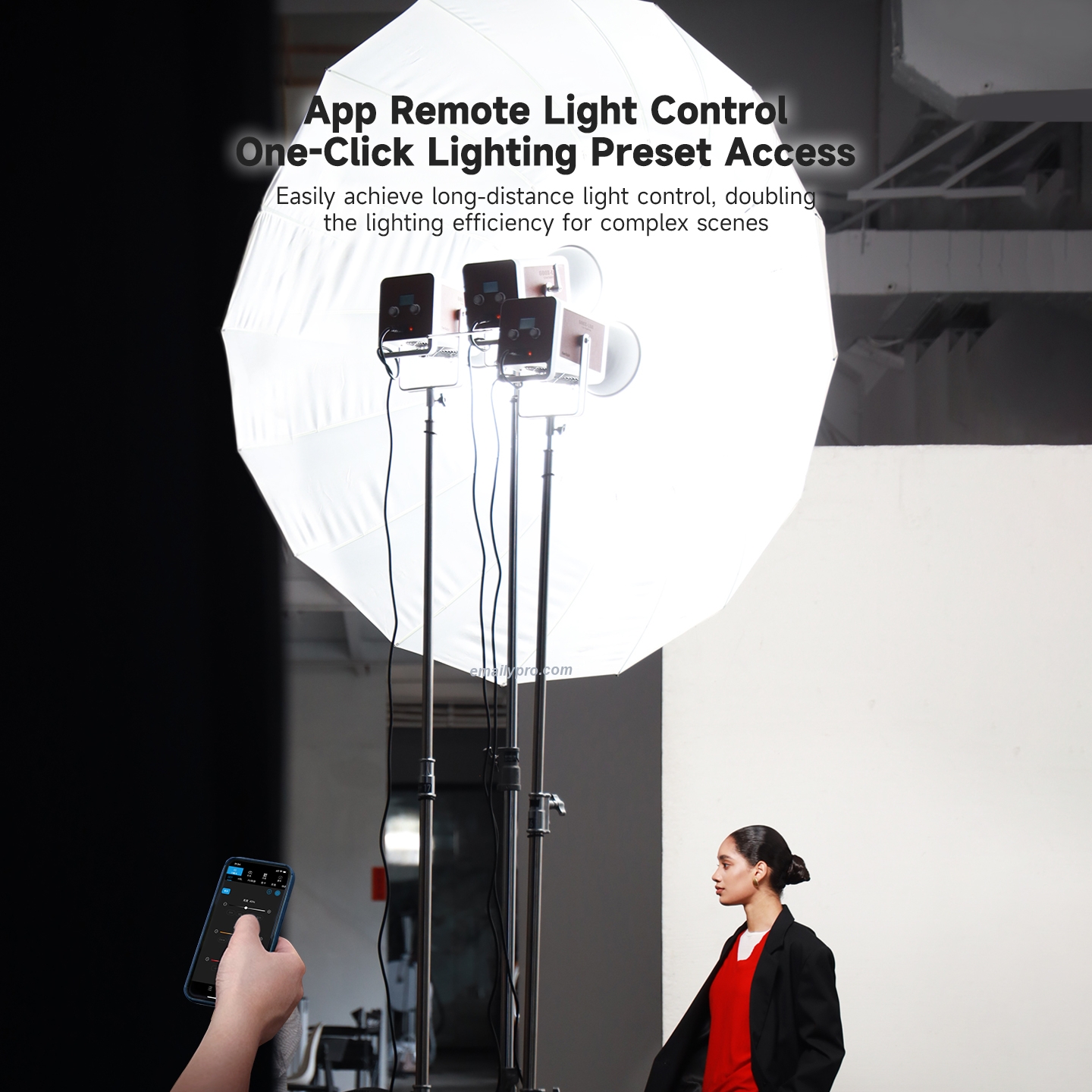 Miaotu LIVE-600B Professional 600W Bi Color 2700-6500K - CRI>97