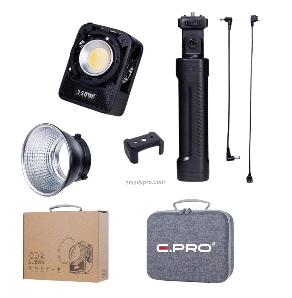 Đèn COB LIGHT S150 Cầm tay công suất cao - CRI 95 + Pin P77