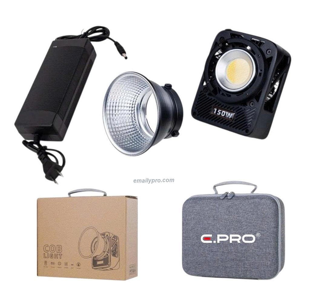 Đèn COB LIGHT S150 Cầm tay công suất cao - CRI 95 + Pin P77
