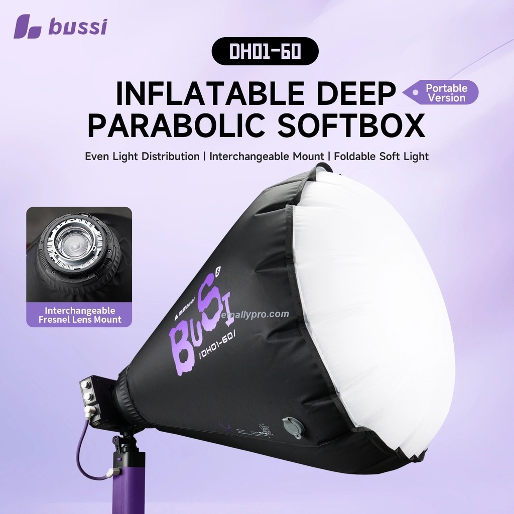 Softbox Bơm Hơi Deep BUSSI DH01-40 Fresnel – Thiết Lập Siêu Tốc Ngoài trời