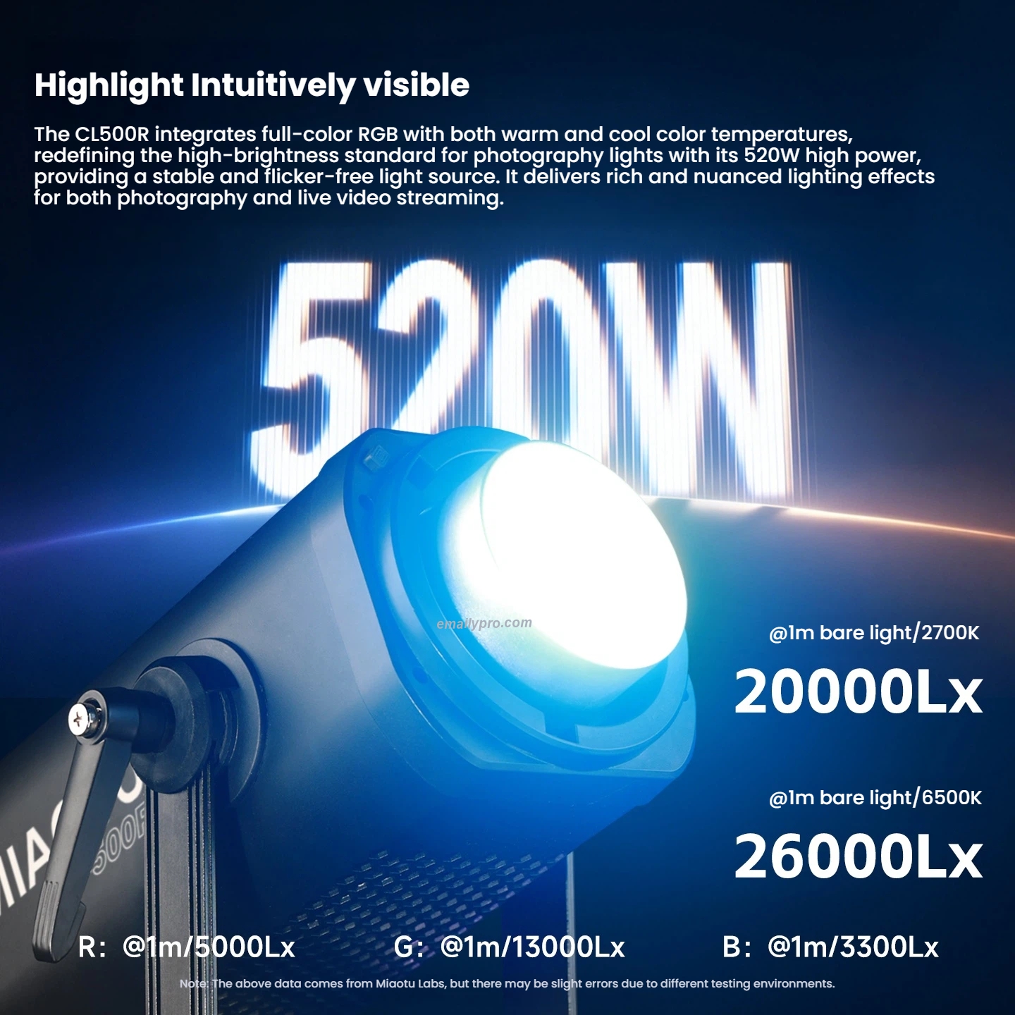 Đèn LED MIAOTU CL-500R RGB 520W Chính Hãng  EMAILY.PRO (2)