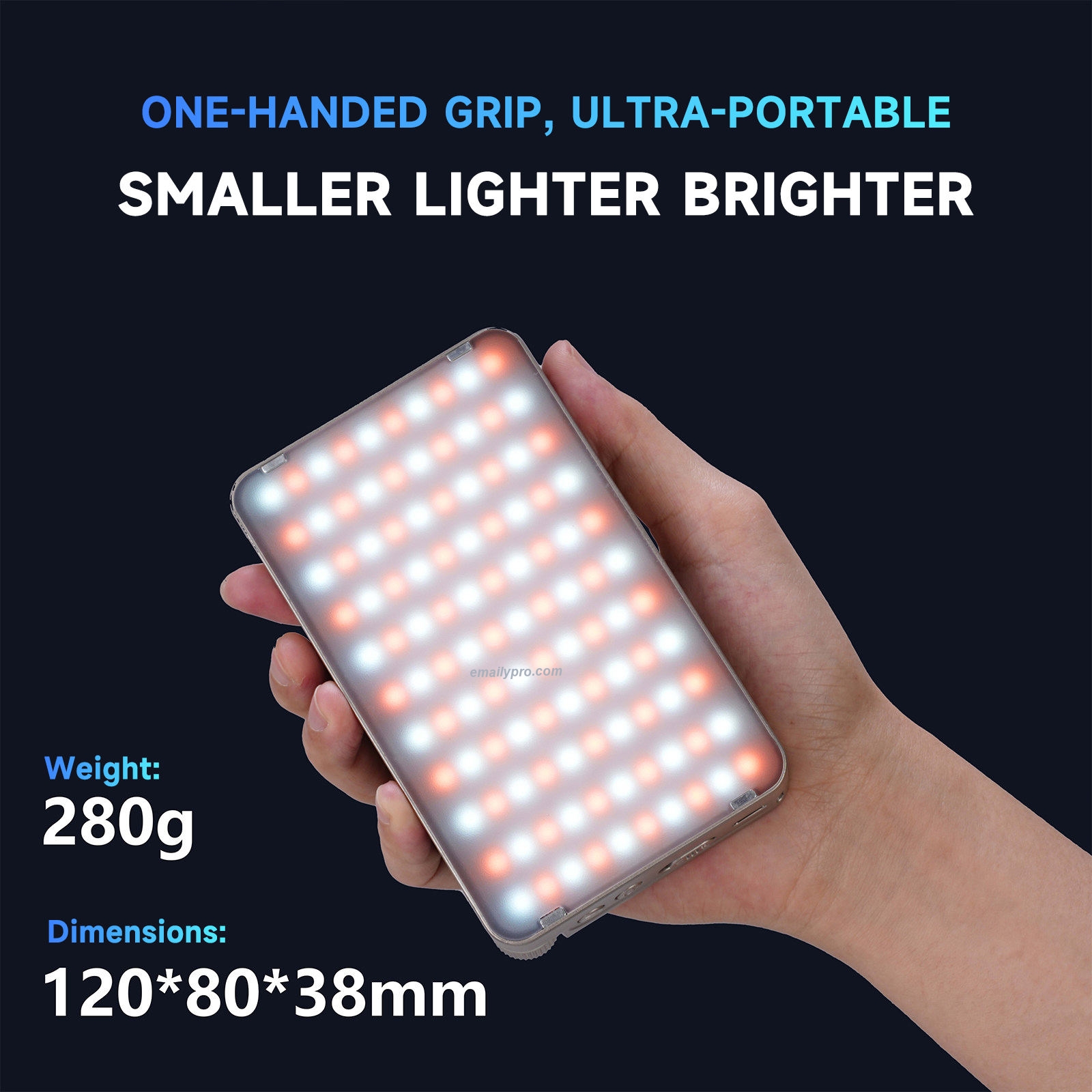 Đèn Chiếu Sáng Camera MIAOTU P40C-MAX – Công Suất 40W, Full RGB