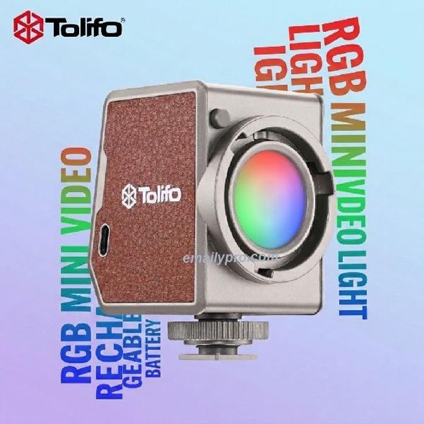 Đèn video RGB mini TOLIFO PL-15RGB 15W v (2)