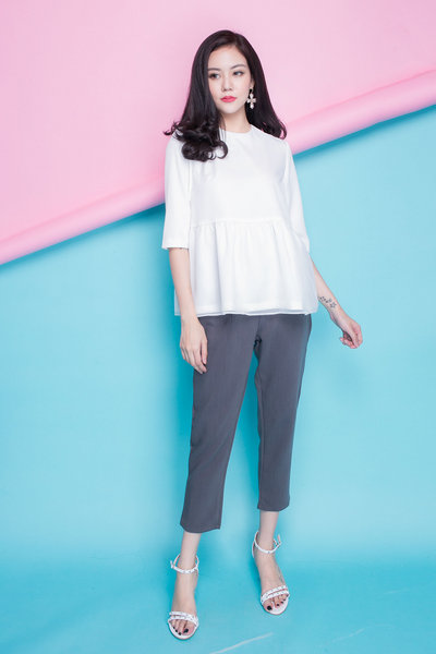Quần baggy cạp chun, rút dây