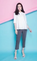 Quần baggy cạp chun, rút dây