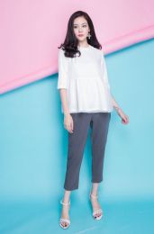 Quần baggy cạp chun, rút dây