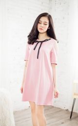 ĐẦM CỔ ĐÁP LUỒN NƠ HỞ VAI