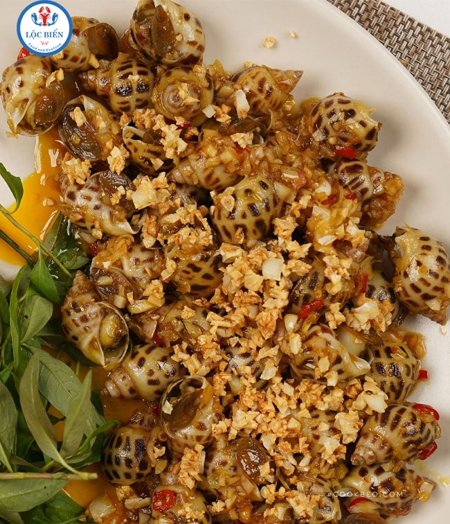 cách chế biến ốc hương xào bơ tỏi