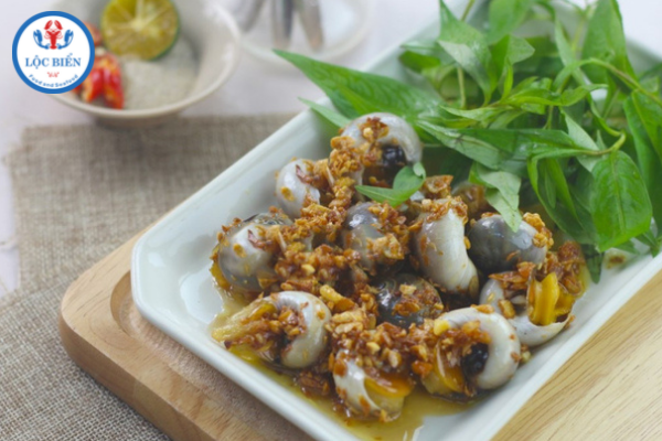 Ốc mỡ xào tỏi ngon