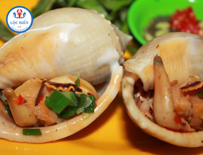 ốc tỏi nướng mỡ hành ngon tuyệt