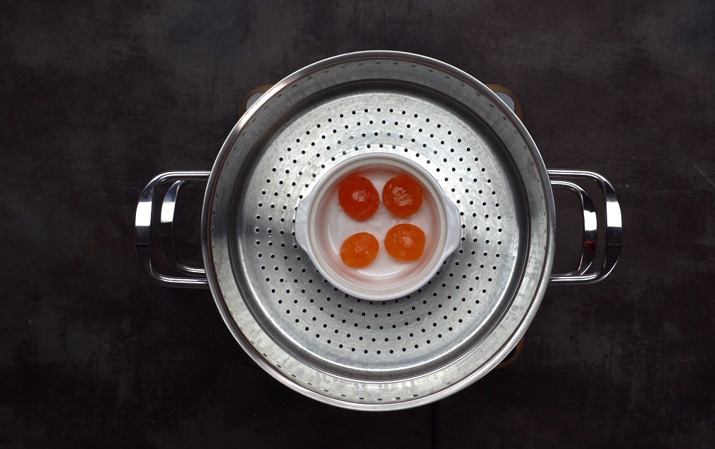 hấp trứng muối