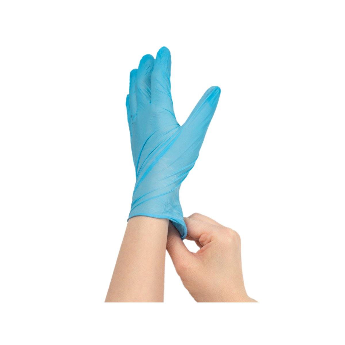 Hộp găng tay nitrile xanh lớn