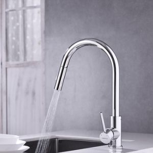 Vòi bếp, Tay gạt đơn, đầu vòi rửa có thể kéo dài hai chức năng