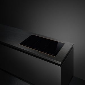Bếp từ, Đa vùng nấu, mặt kính không vát cạnh, 900 mm, Smeg Dolce Stil Novo