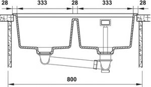Chậu bếp, Chậu đá Häfele, HS20-GEN2S80, chậu đôi