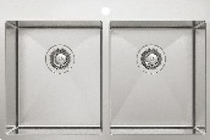 Chậu bếp, Inox, HS-SD8851, Chậu đôi