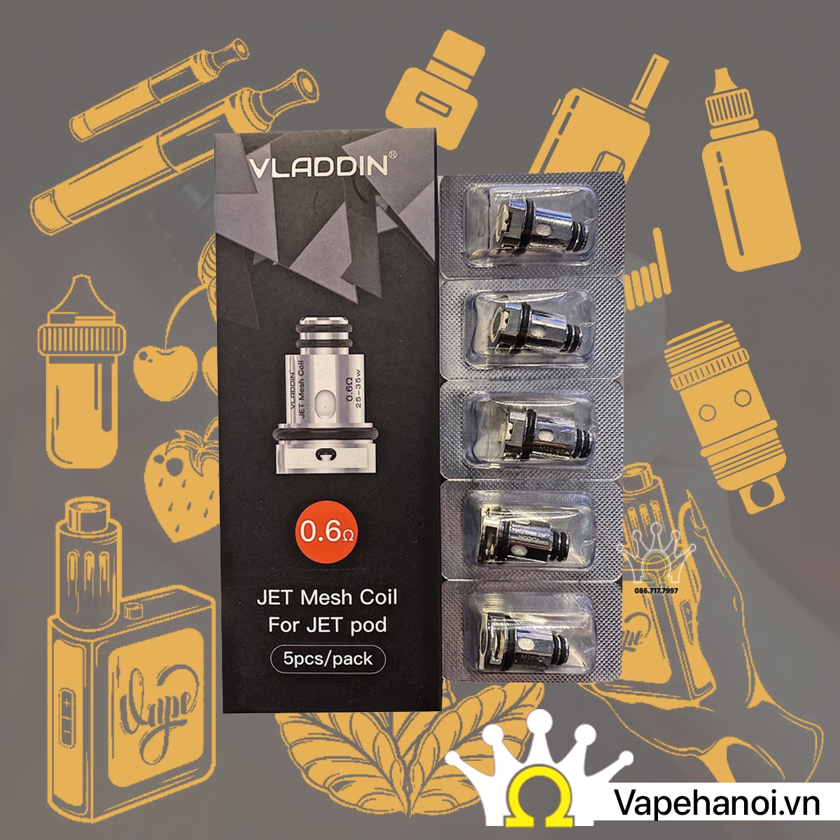 Lõi đốt Occ Jet (0.3-0.6 Ohm) Chính Hãng Vladdin