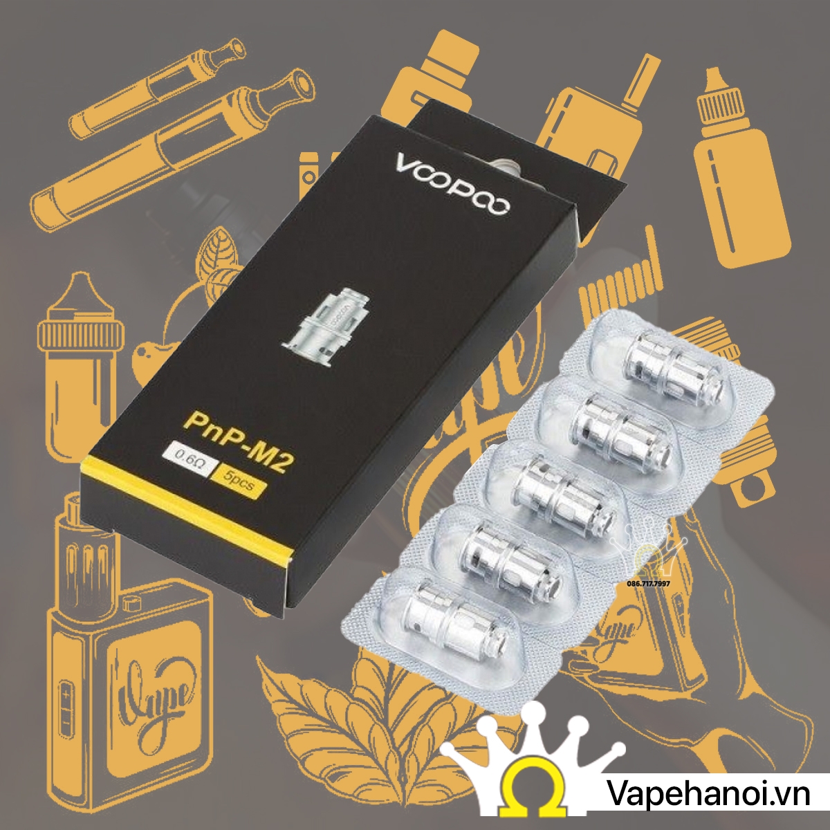 Lõi đốt Occ Voopoo PnP 0.2ohm sử dụng cho Drag, Argus Pod System