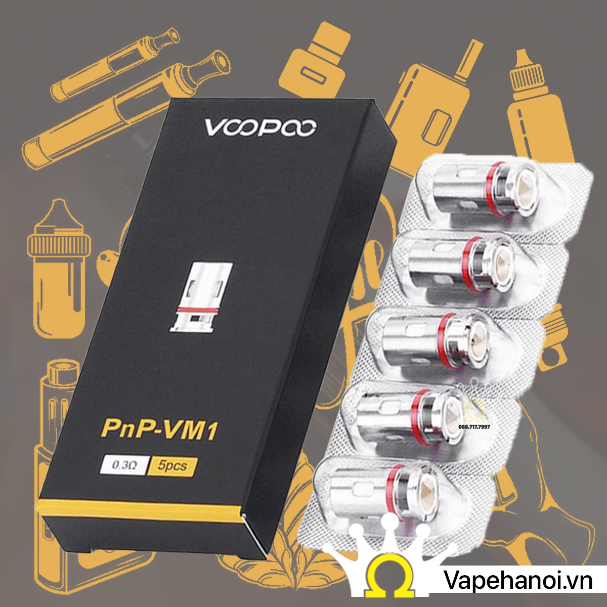 Lõi đốt Occ Voopoo PnP 0.3ohm sử dụng cho Vinci, Drag, Argus Pod System