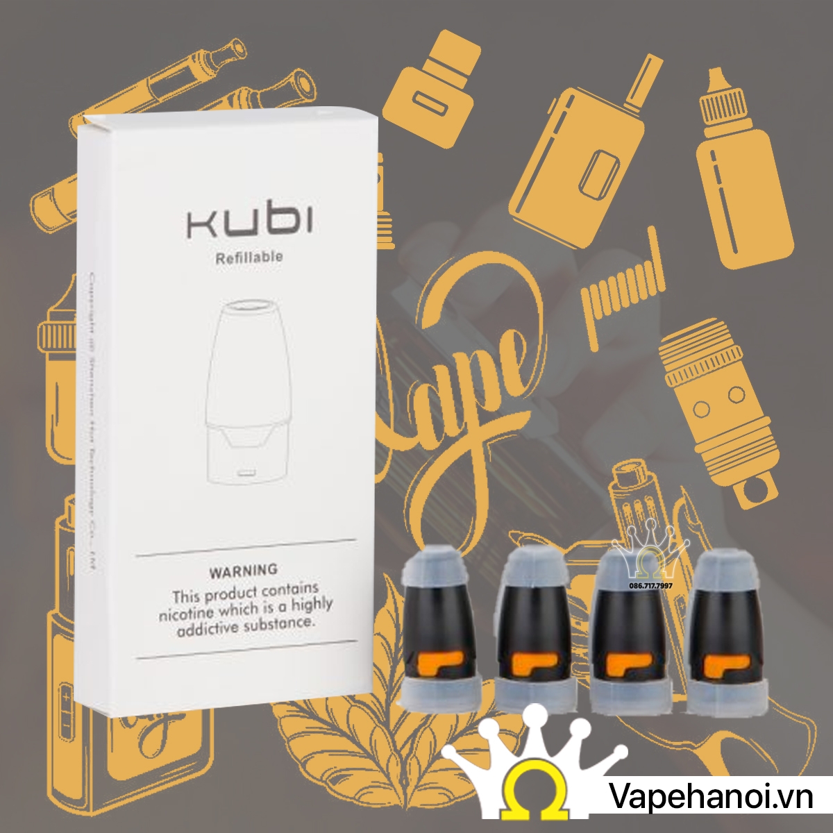 Đầu đốt Kubi Pod System Chính hãng Hotcig (Pack 4 pcs)