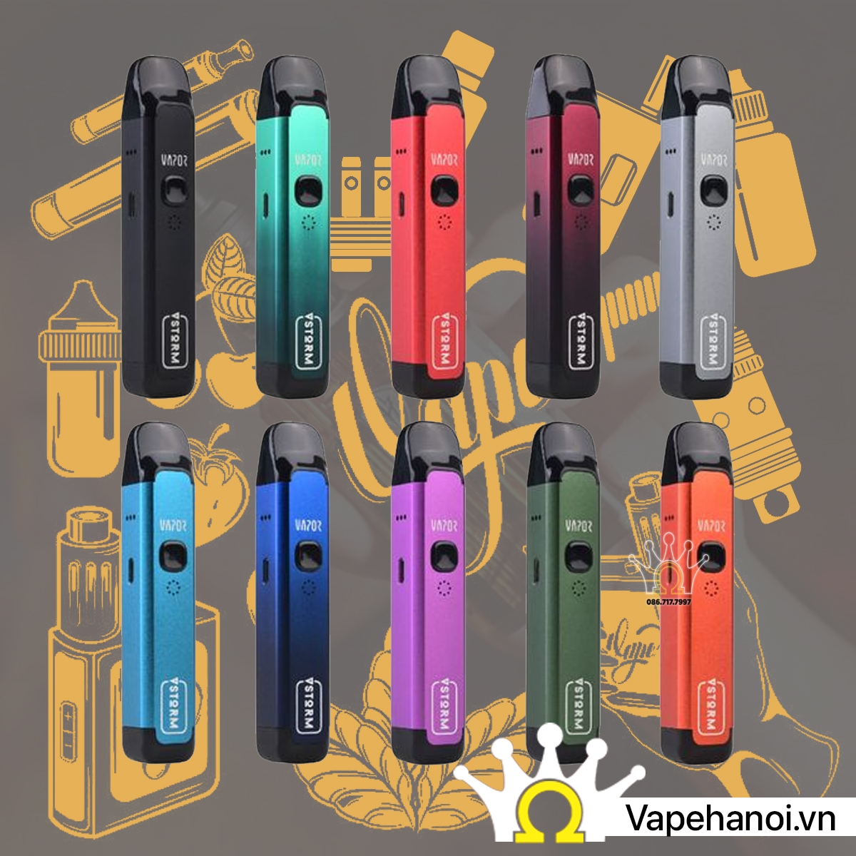 Flame 25W 1100mAh Pod System Chính Hãng Vapor Storm