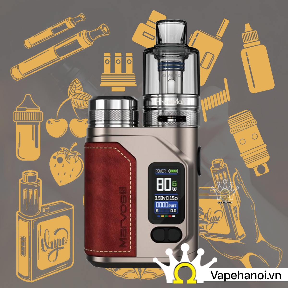 Marvos S 80W Vape Kit Chính Hãng Freemax