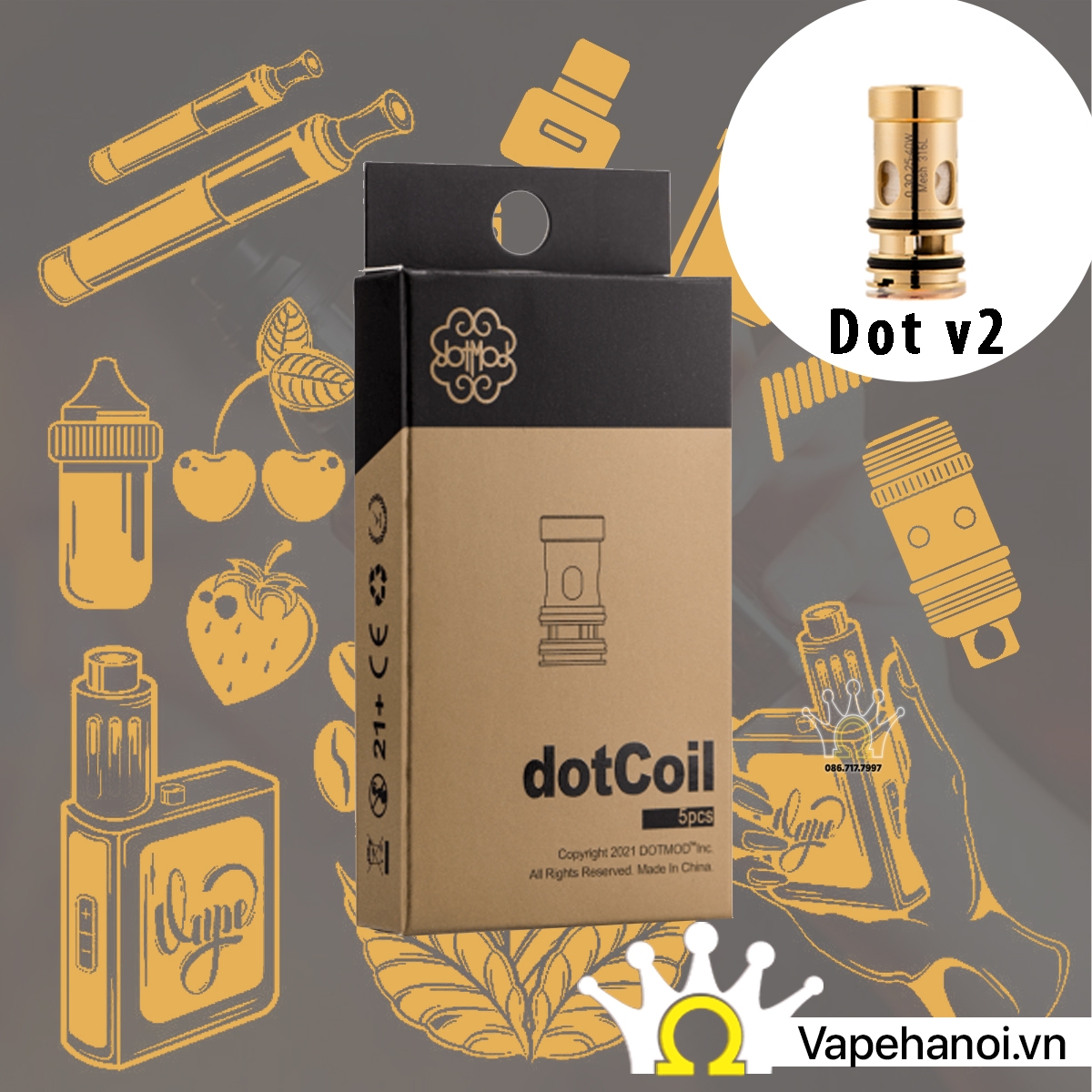 Lõi Đốt Occ Dot V2 Chính Hãng