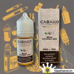 Tinh Dầu Saltnic Caballo Đậu Xanh Sữa Dừa 30ml 38-58 mg Chính Hãng