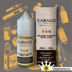 Tinh Dầu Saltnic Caballo Cam Chanh Leo Kiwi 30ml 38-58 mg Chính Hãng