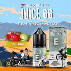 Tinh Dầu Saltnic JUICE 66 - E: Lựu Kiwi Lạnh 30ml 35-55 mg Chính Hãng