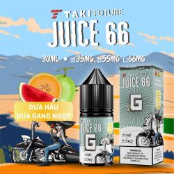 Tinh Dầu Saltnic JUICE 66 - G: Dưa Hấu Mix Dưa Gang Lạnh 30ml 35-55 mg Chính Hãng