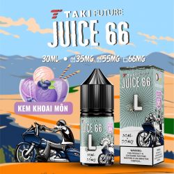 Tinh Dầu Saltnic JUICE 66 - L: Kem Khoai Môn Lạnh 30ml 35-55 mg Chính Hãng