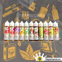 Tinh Dầu Freebase SteamWorks Vang Nho Lạnh 60ml (3mg) Chính Hãng
