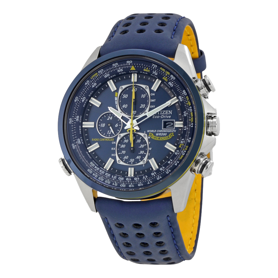 Eco Drive Blue Angels World Chronograph Men's Watch