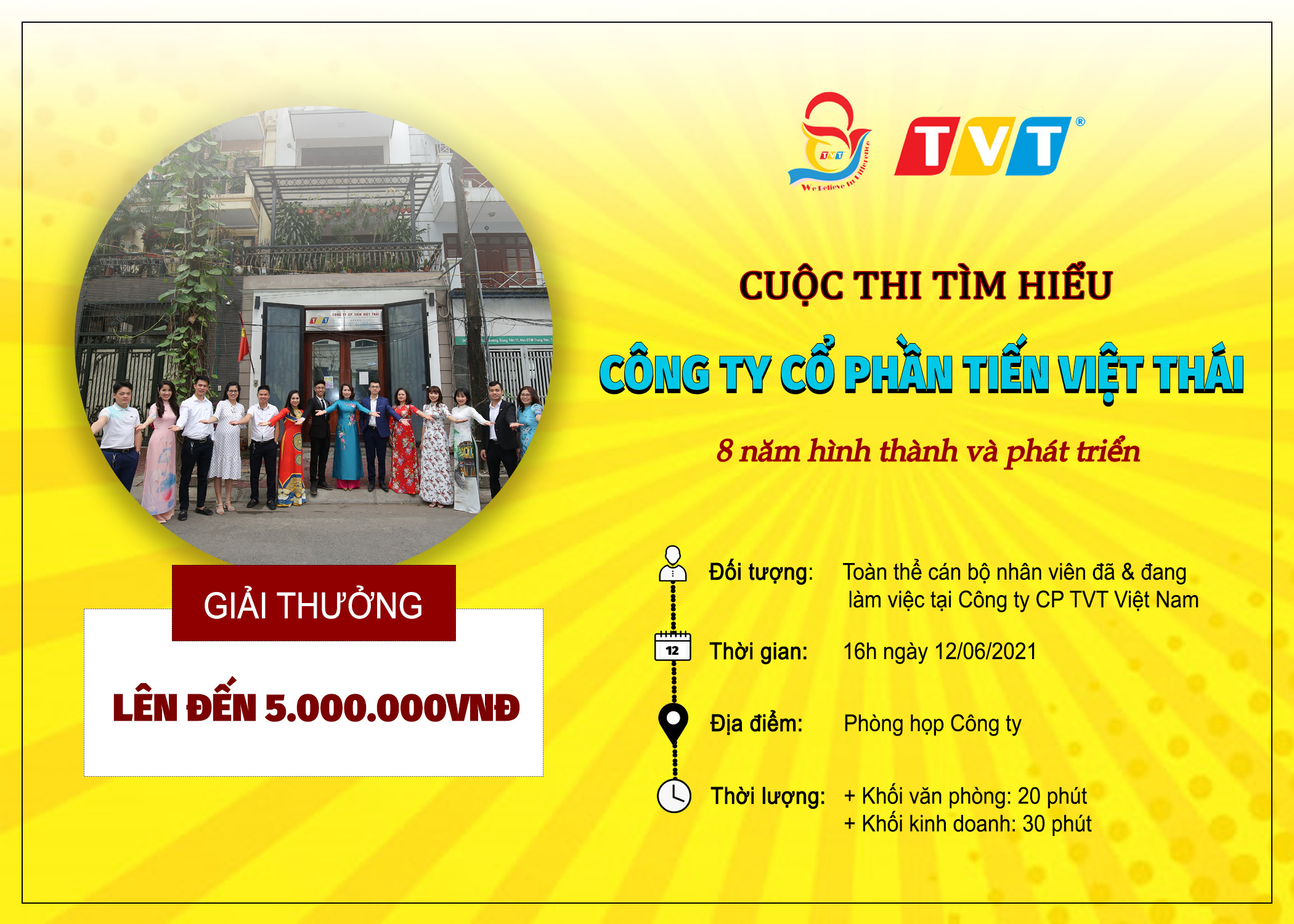 CUỘC THI: TÌM HIỂU VỀ CÔNG TY CP TVT VIỆT NAM