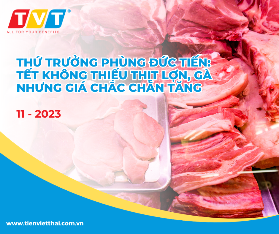 Thứ trưởng Phùng Đức Tiến: Tết không thiếu thịt lợn, gà nhưng giá chắc chắn tăng.