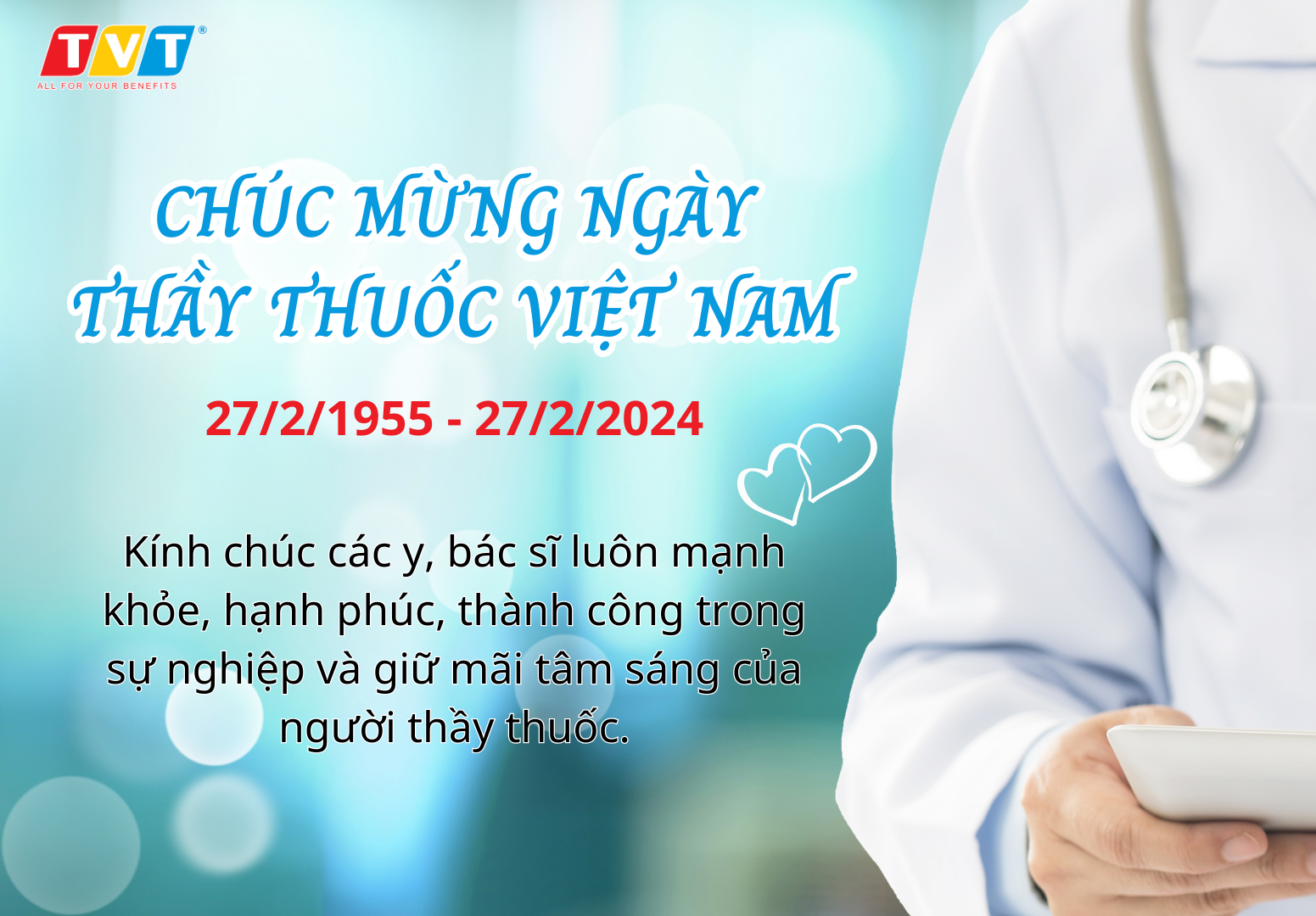 Chúc mừng ngày Thầy thuốc Việt Nam 27/02