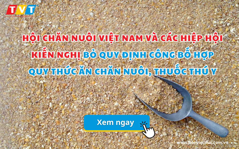 Hội Chăn nuôi Việt Nam và các Hiệp hội kiến nghị bỏ quy định công bố hợp quy thức ăn chăn nuôi, thuốc thú y