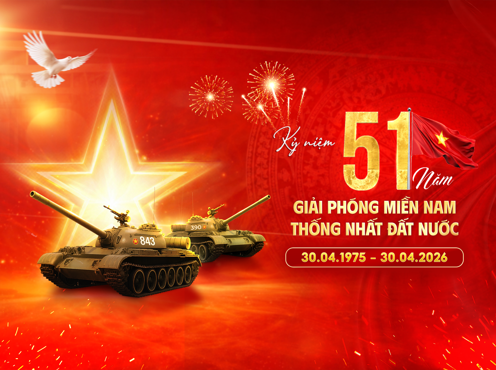 TVT GROUP THAY ĐỔI BỘ NHẬN DIỆN THƯƠNG HIỆU HƯỞNG ỨNG NGÀY GIẢI PHÓNG MIỀN NAM, THỐNG NHẤT ĐẤT NƯỚC 30.4