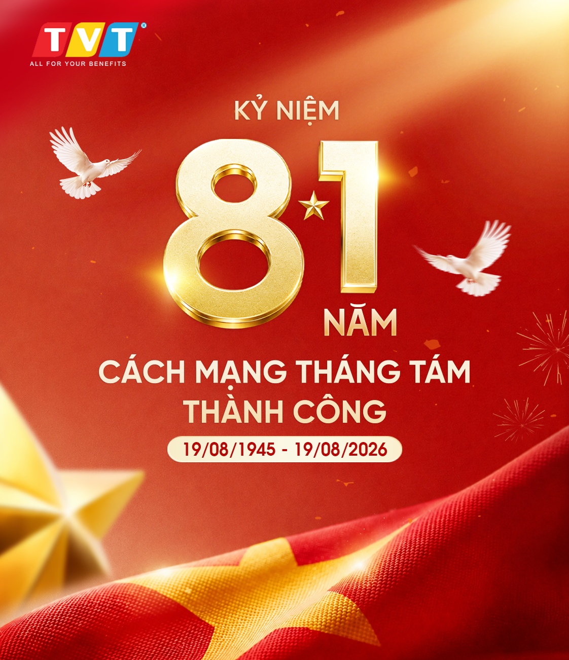 KỶ NIỆM 81 NĂM CÁCH MẠNG THÁNG TÁM (19/08/1945 – 19/08/2026)