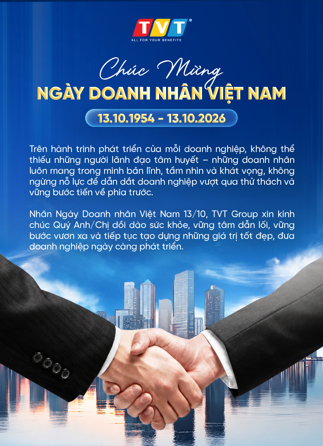 CHÚC MỪNG NGÀY DOANH NHÂN VIỆT NAM 13/10