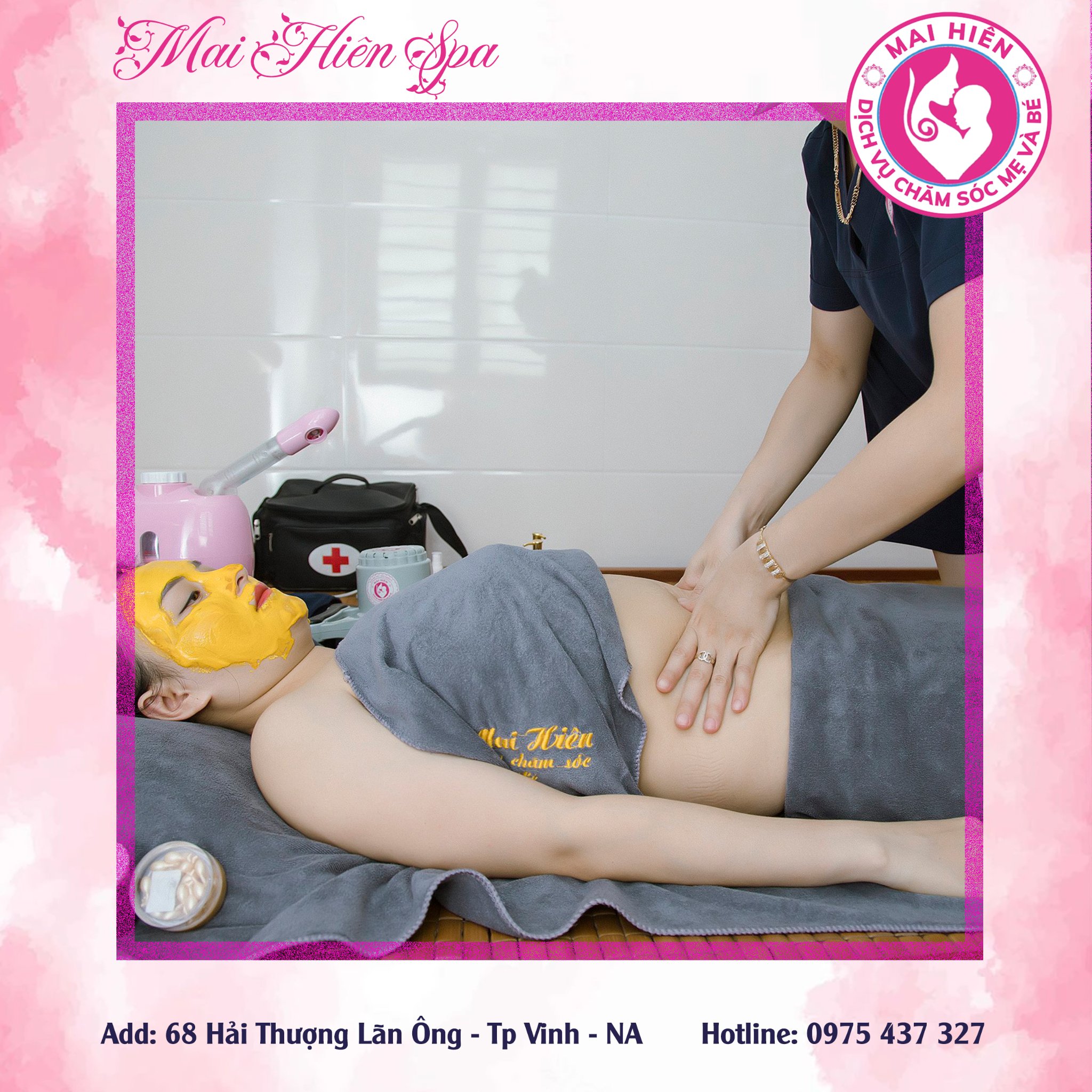 Dịch vụ Massage bụng sau sinh tại nhà ở Vinh