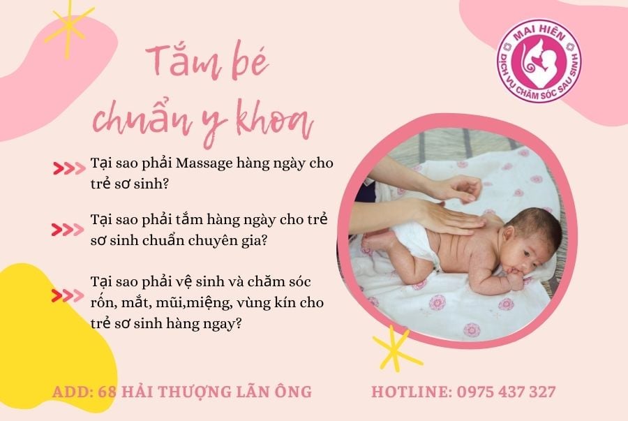 Tắm bé tại nhà ở Vinh