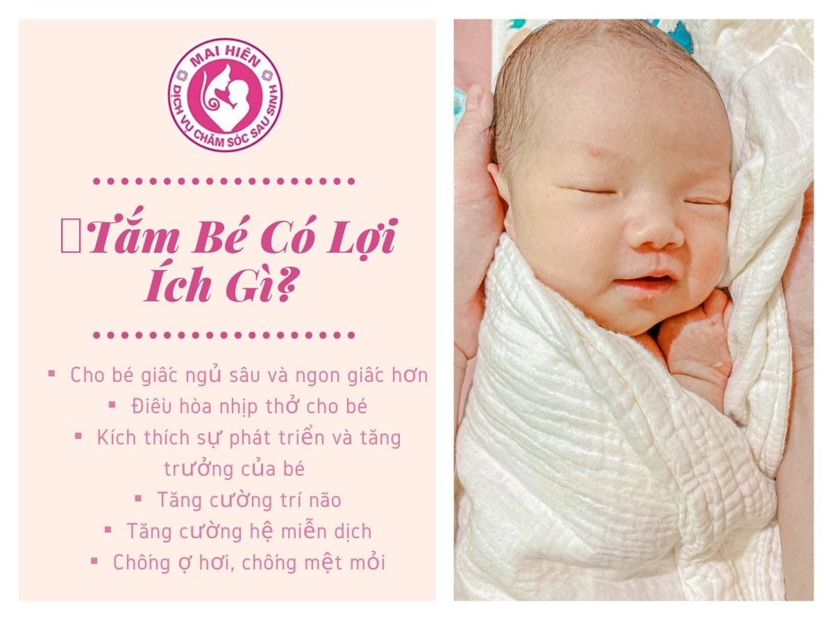 Lợi ích của tắm và massage cho bé