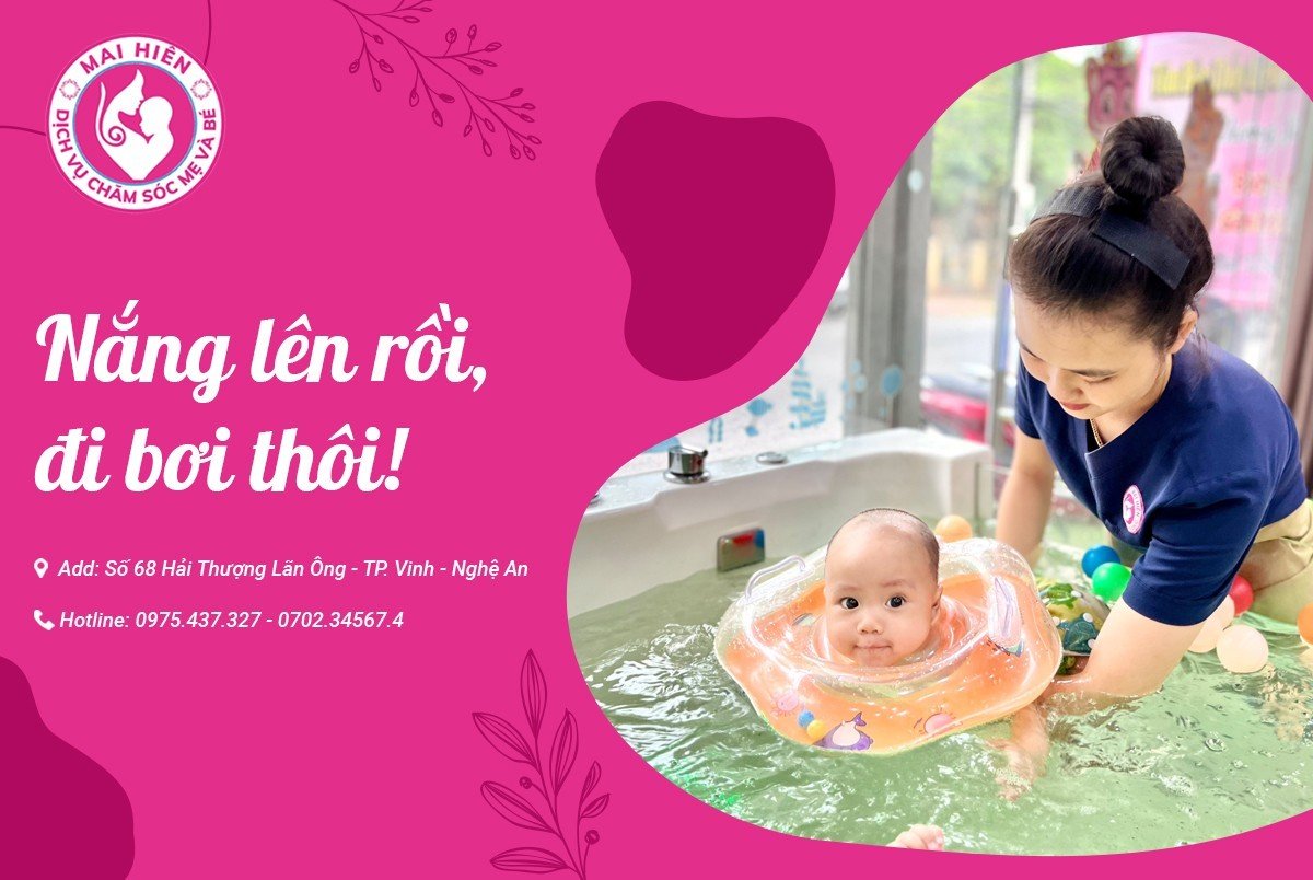 Bơi thủy liệu cho bé tại Vinh