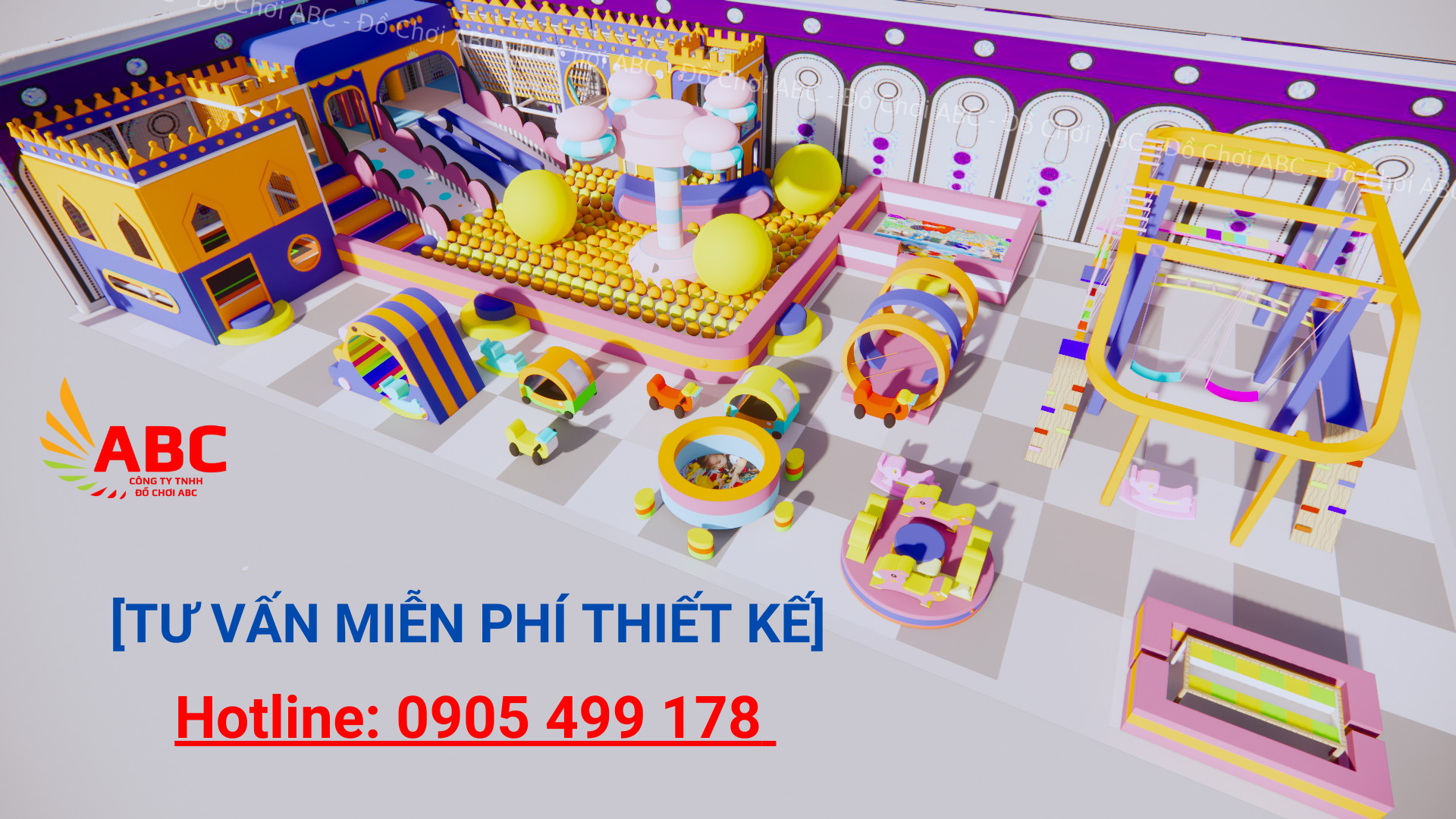 Mô hình Khu Vui Chơi 9x18m 