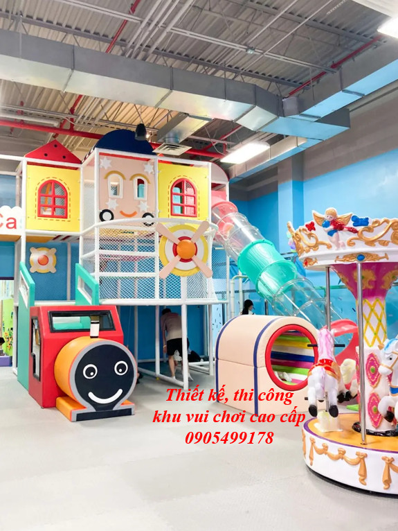 Những lưu ý khi thiết kế thi công khu vui chơi trường mầm non